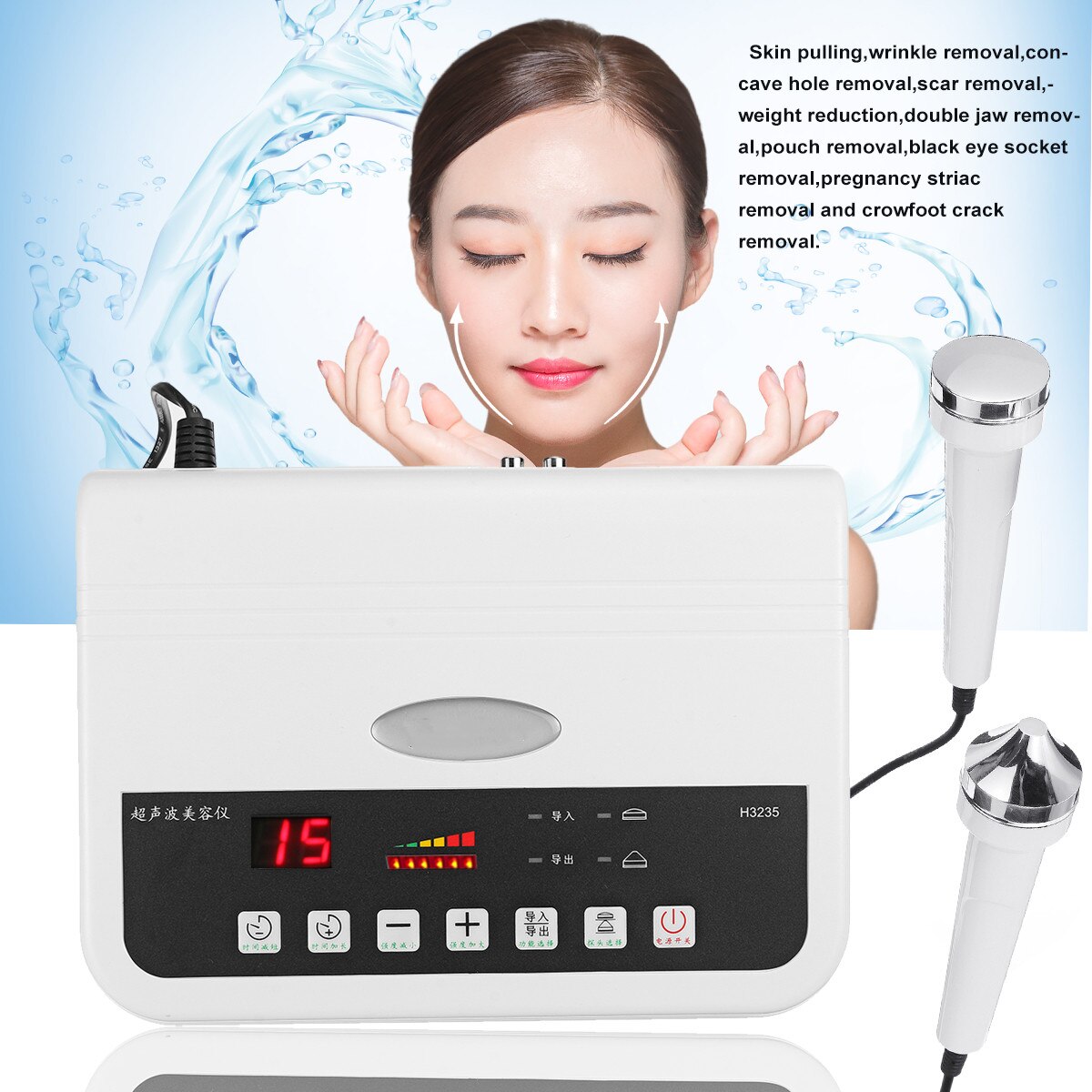 Ultrasone Schoonheid Instrument Hoge Frequentie Facial Elektrische Facial Massager Rimpel Verwijderen Professionele Facial Schoonheid Machine