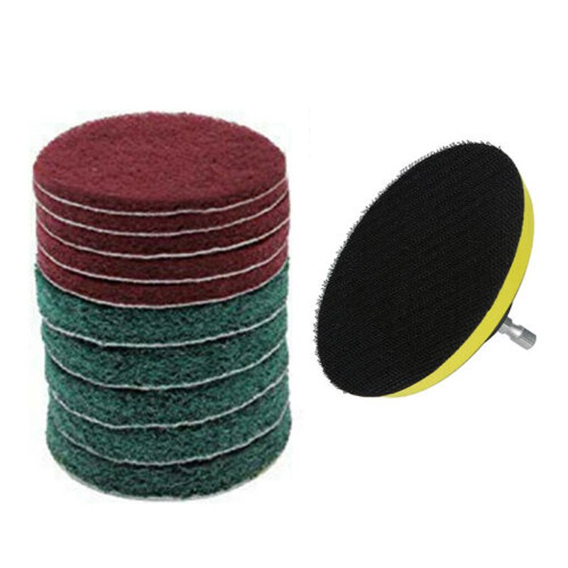 Scheuer Pads Klebrige Disk Bohrer Reinigung Pinsel Bausatz Peeling Pinsel Energie Badewanne Reiniger