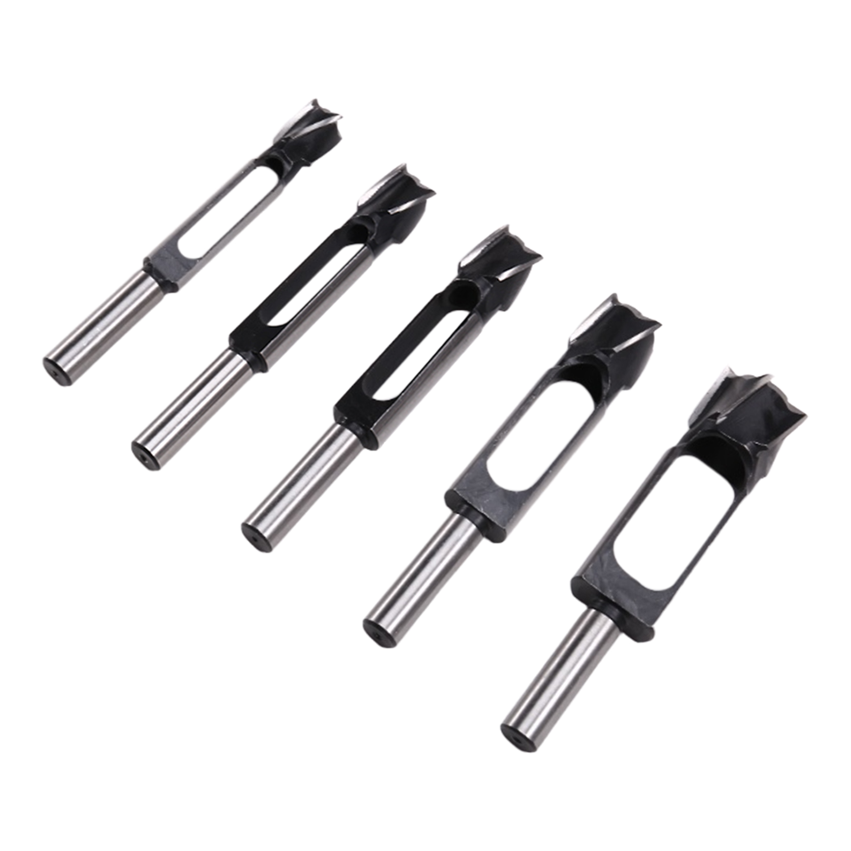 BSEVB-conjunto de 5 brocas de espiga para madeira, aço de alta velocidade, cortador de barra redonda de 8-20 mm para trabalhar madeira