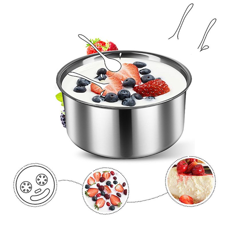 Yogurtera eléctrica de 1,5 l, herramienta automática de bricolaje, contenedor de yogur, horno doméstico para cocina, Mini electrodomésticos para el hogar