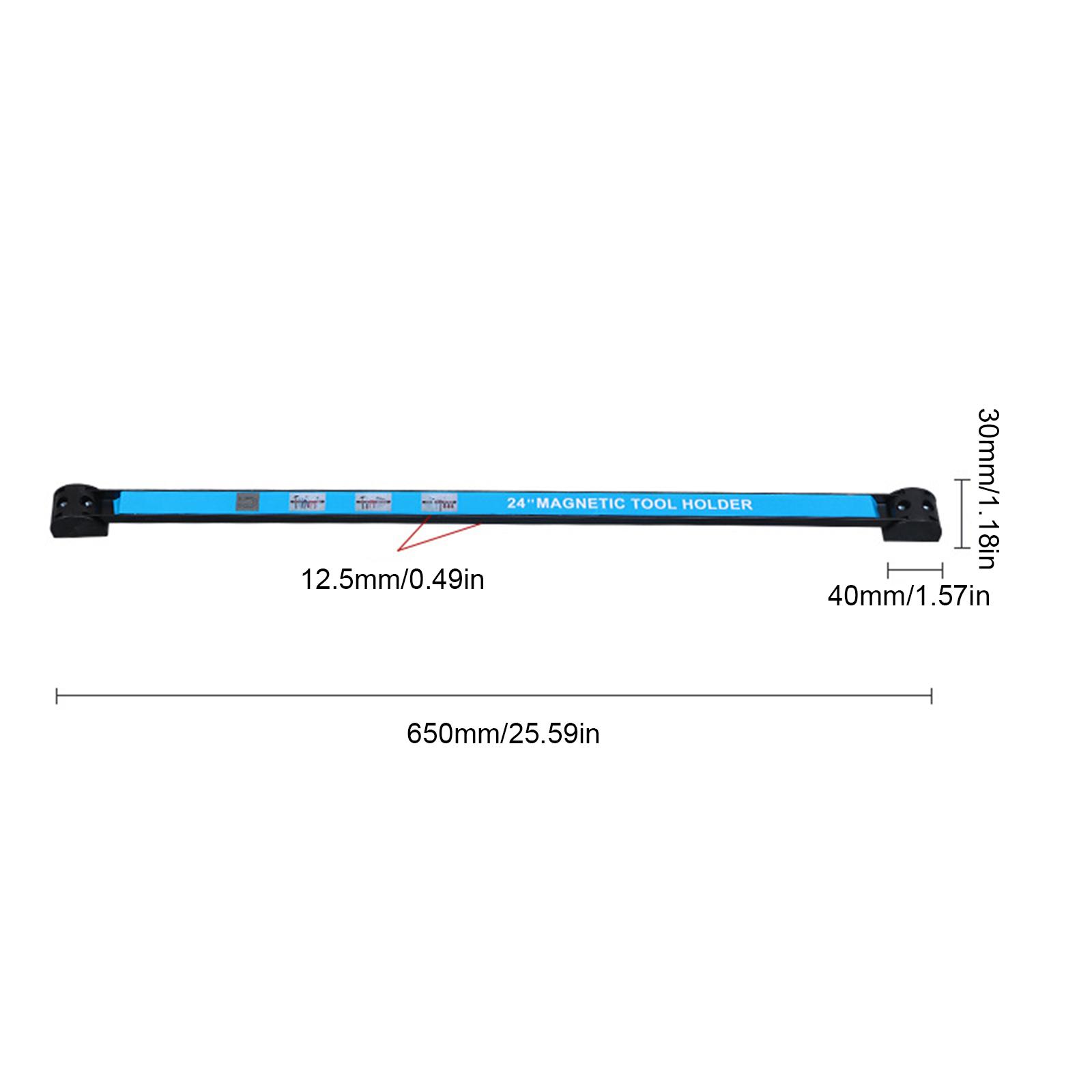 Magnetische gereedschapshouder Magneet Gereedschapsbalk Striprek Lange strip Garage Workshops Hardware Opslag Strip Tool Organizer voor werkbank: Blauw