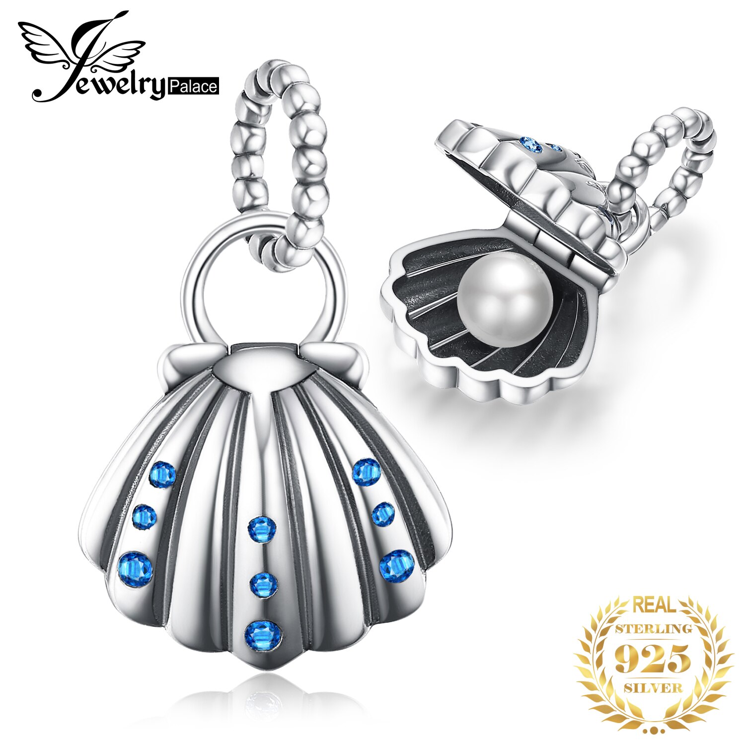 JewelryPalace – perle de coquillage 925 en argent Sterling 925, breloques pour Bracelet Original en argent 925, fabrication de bijoux originaux