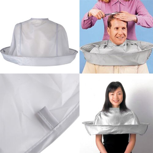 Capa protetora para corte de cabelo, capa têxtil protetora para corte de cabelo e cabeleireiro em salão de beleza