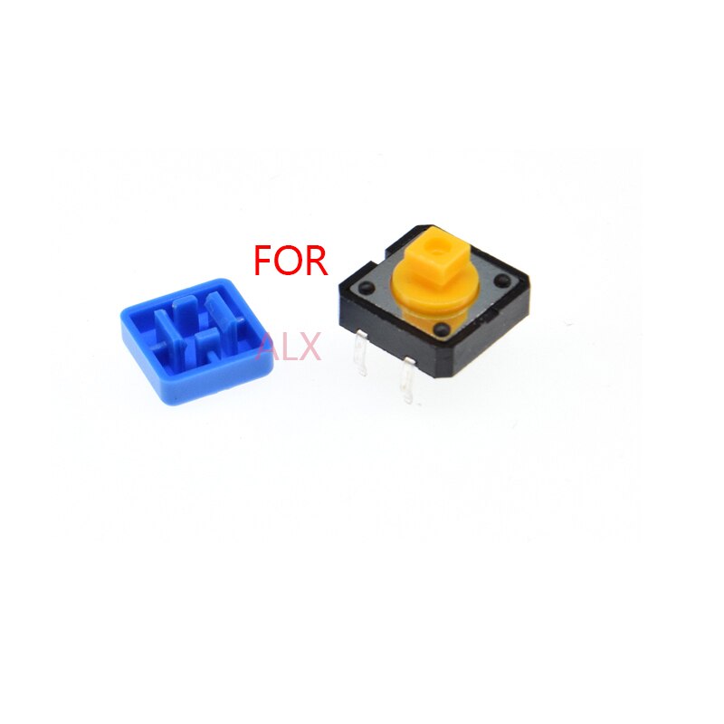 50PCS square Tactile Button caps for B3F-4055 12X12X7.3MM Micro TACT Key SWITCH FOR ARDUINO 12*12*7.3MM 12X12X7.3 SWITCHES