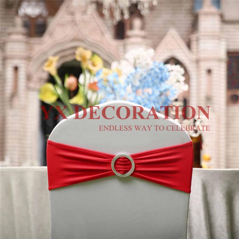 Ceinture de chaise en Lycra | Bande Spandex bon marché, adaptée à la housse de chaise, décoration de Banquet et de mariage