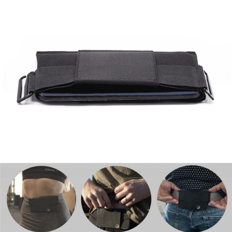 Portefeuille Invisible minimaliste, sac de ceinture Portable Durable, pochette ultra-mince, Mini pochette légère pour carte-clé, téléphone, sport en plein air