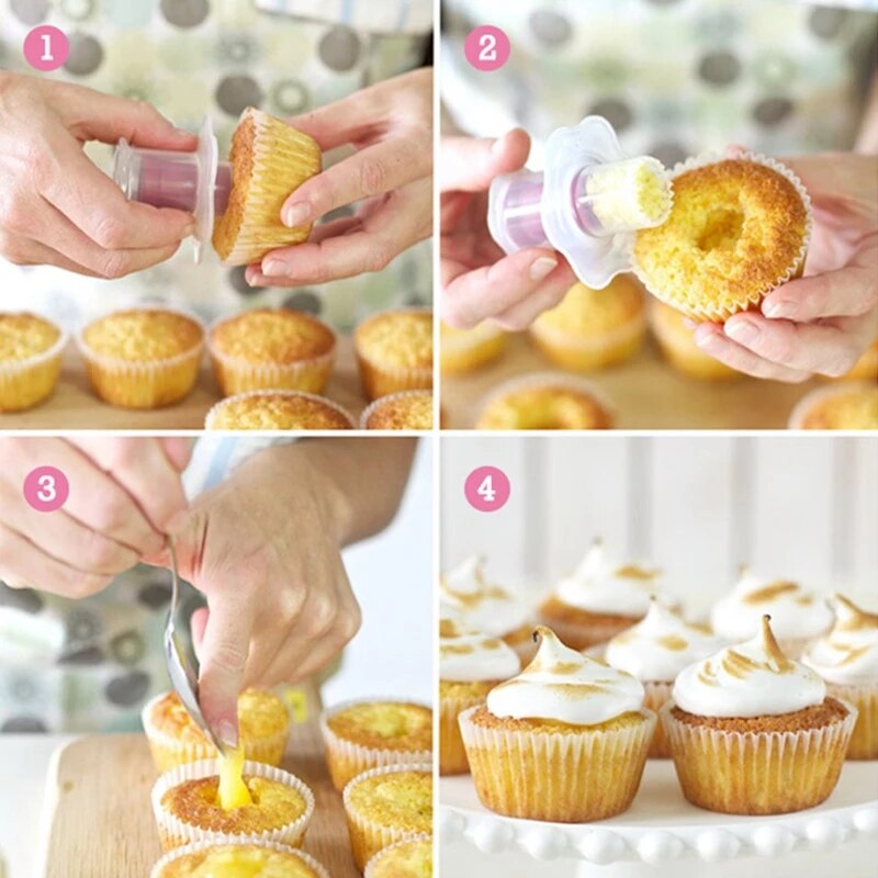 Baking &amp; pastry tools cake core remover pies cupcake cake decorating tools bakeware kit home baking mould cookies cutter