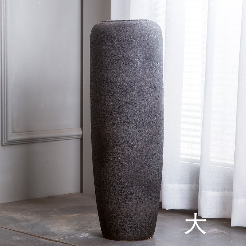 Jingdezhen porselen gulv store vaser matt farge glasur vase moderne pastoral stil keramisk håndverk: Stor