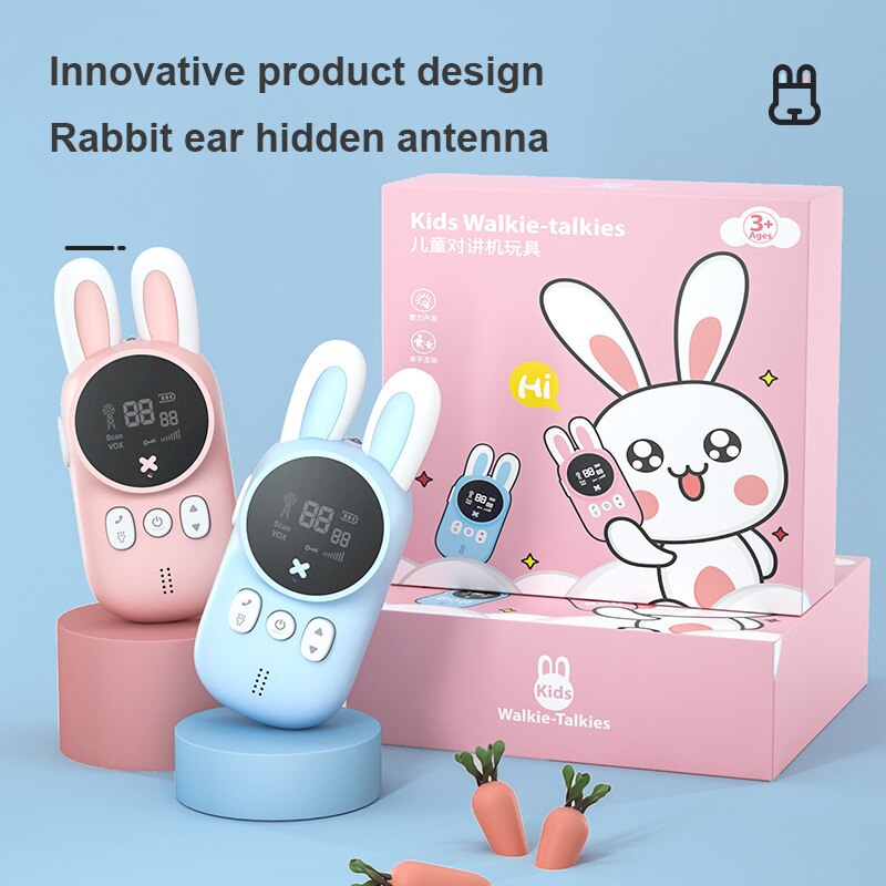 Children&#39;s Intercom Handheld Wireless Communication 3km Wireless Call Communicate Interactive Educational Toy For Kids