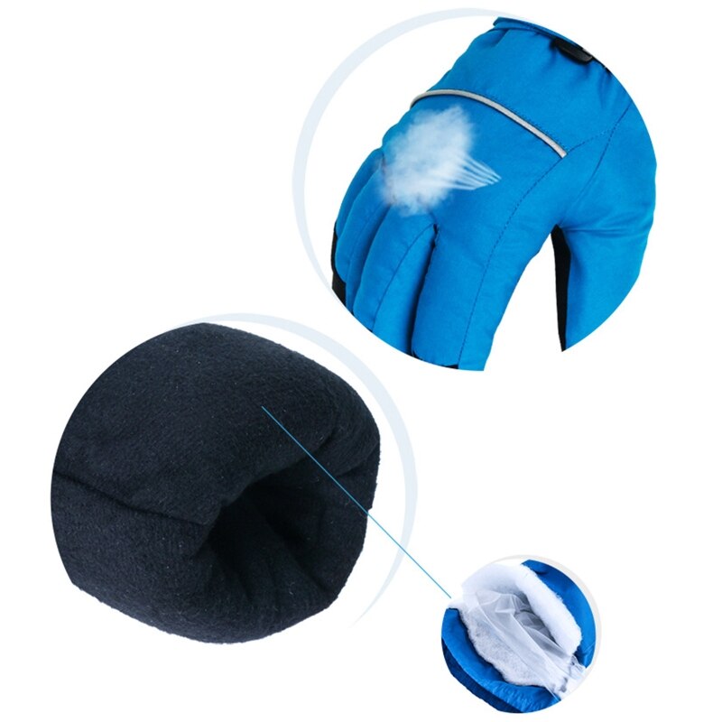 Kinder Winter Warme Ski Handschuhe Kinder Dicke Wasserdichte Volle Finger Handschuhe Outdoor Sport Snowboard Handschuh für 4-14 Jahre alte Kinder