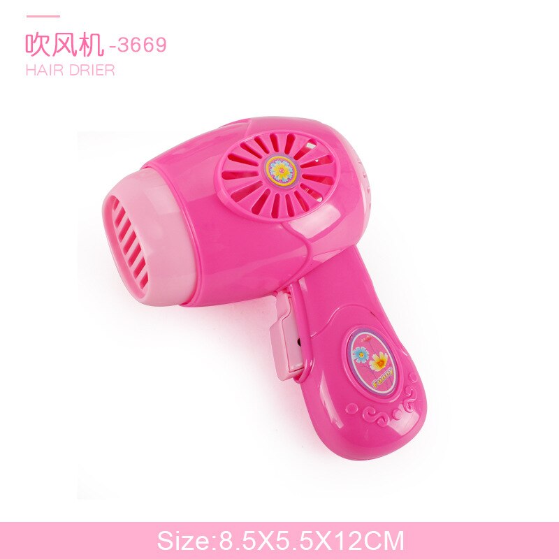 Mini Kitchen Toys Plastic Simulation Home Appliances Play House Toy Baby Girls Pretend Play Toys For Kids Children Games Tools: Hair dryer