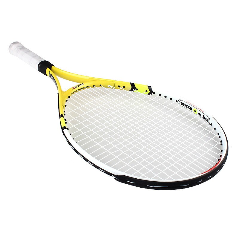 Children Beginners Teenager Training Tennis Racket Carbon Fiber Top Steel Racquet with Carry Bag