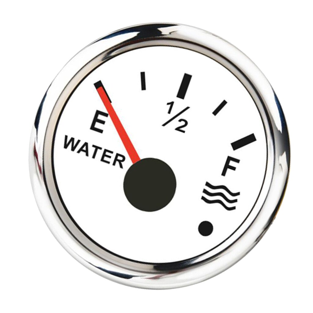 Réservoir d'eau étanche 240-33/0-190 ohm | Jauge de profondeur de liquide 2 pouces 52mm pour camion RV de voiture maritime, blanc