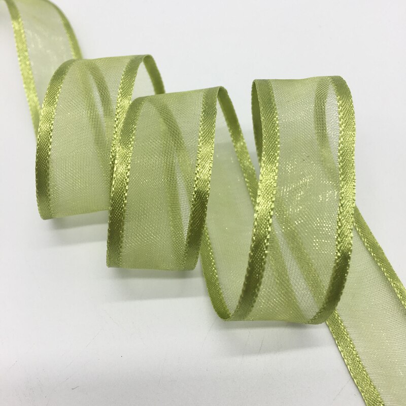 5 Meter 3/4 "(20mm) breitseite Organza Band Bogen Hochzeit Weihnachten Party Verpackung Dekoration Spitze Handwerk wählen Farben: 16