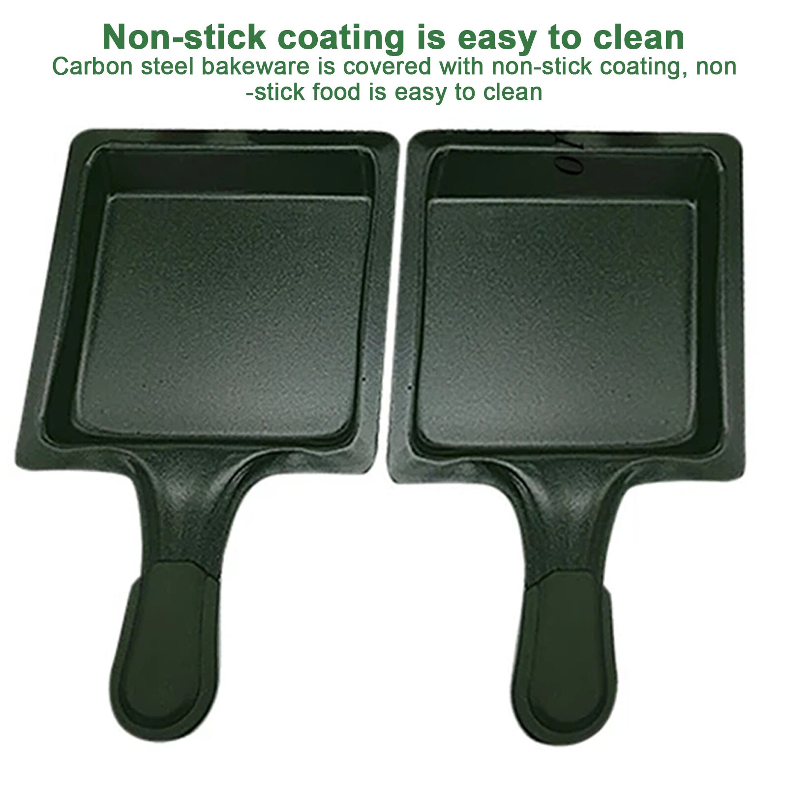 2 Pcs Non-stick Metalen Kaas Raclette Oven Grill Plaat Rotaster Bakplaat Kachel Set Boter Kaas Bakken Pan bakken Tool