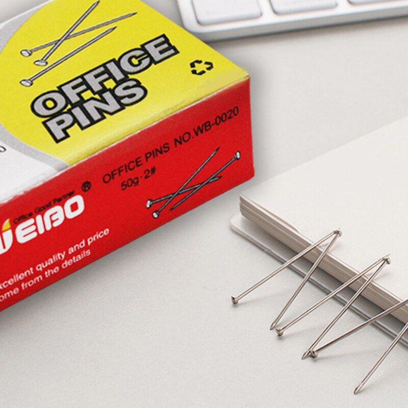 Straight Pins Stationery binding Tools office Supply School Office Metal Standard Good Metal Staple Ofice Pins