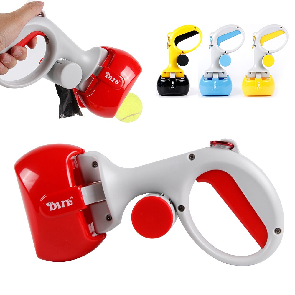 2 In 1 Pet Pooper Scooper for Dog Cats Long Handle Poop Scoop Outdoor Clean Pick Up Waste Picker Cleaner Dog Excrement Collector