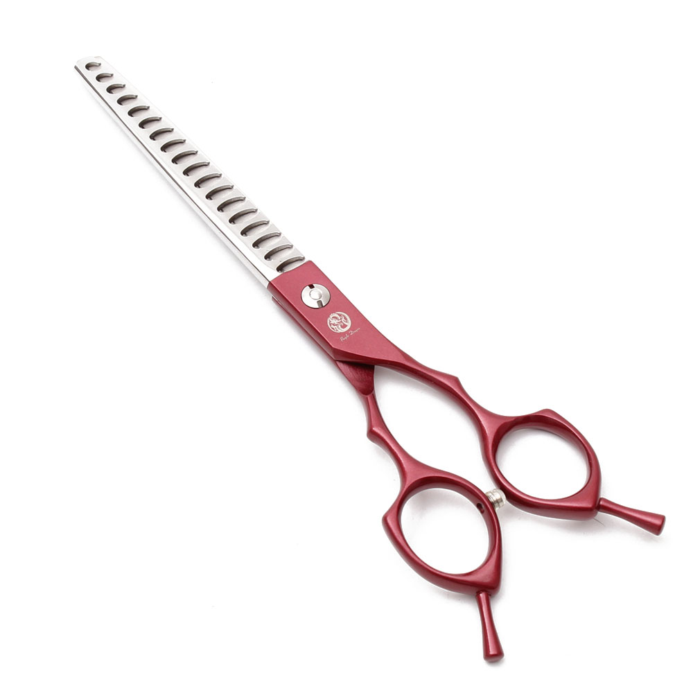 Purple Dragon-Tijeras de aseo para perros, 6,5 ", 7", Japón 440C, tijeras rectas, tijeras curvadas hacia arriba/abajo, Z4009