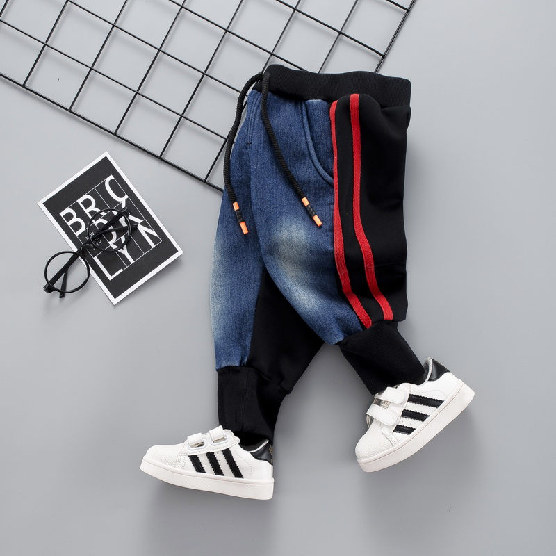 Kids Elastische Band Broek Mode Meisjes Jeans Kinderen Jongens Gat Jeans Kids Denim Broek Baby Jean Baby Kleding