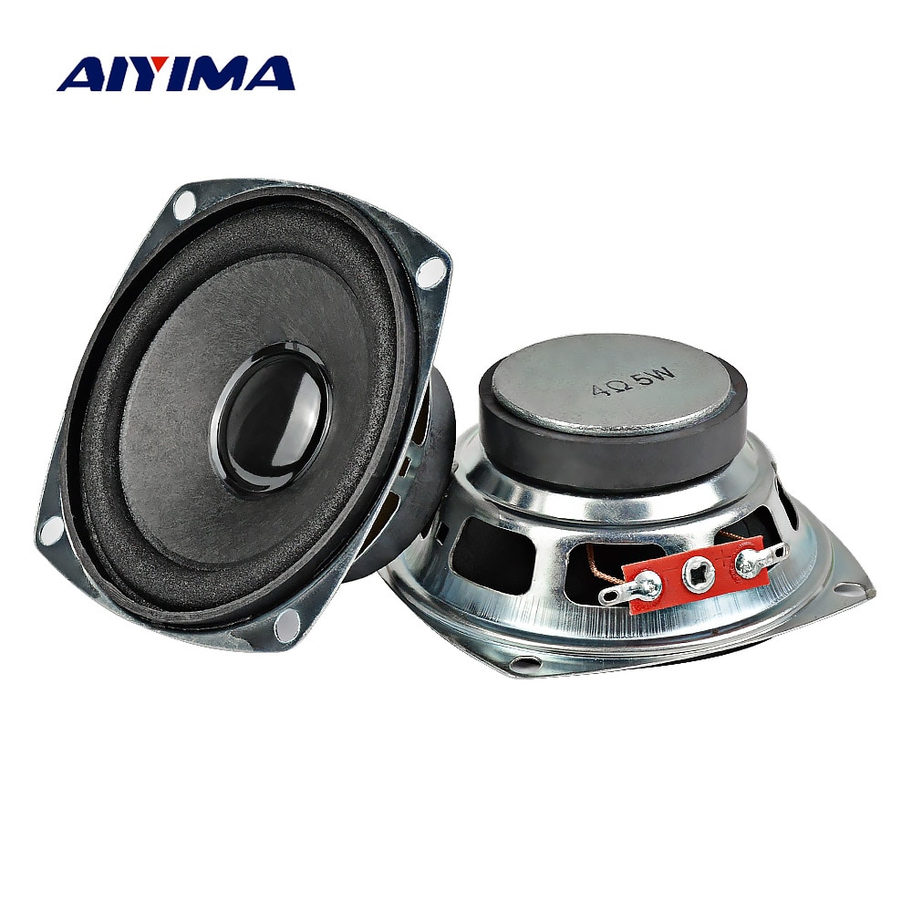 AIYIMA 2 Stuks 3Inch 77mm Audio Draagbare Full Range Luidsprekers 4Ohm 5W DIY Voor Bluettoth Multimedia Speaker home Theater Sound Systeem