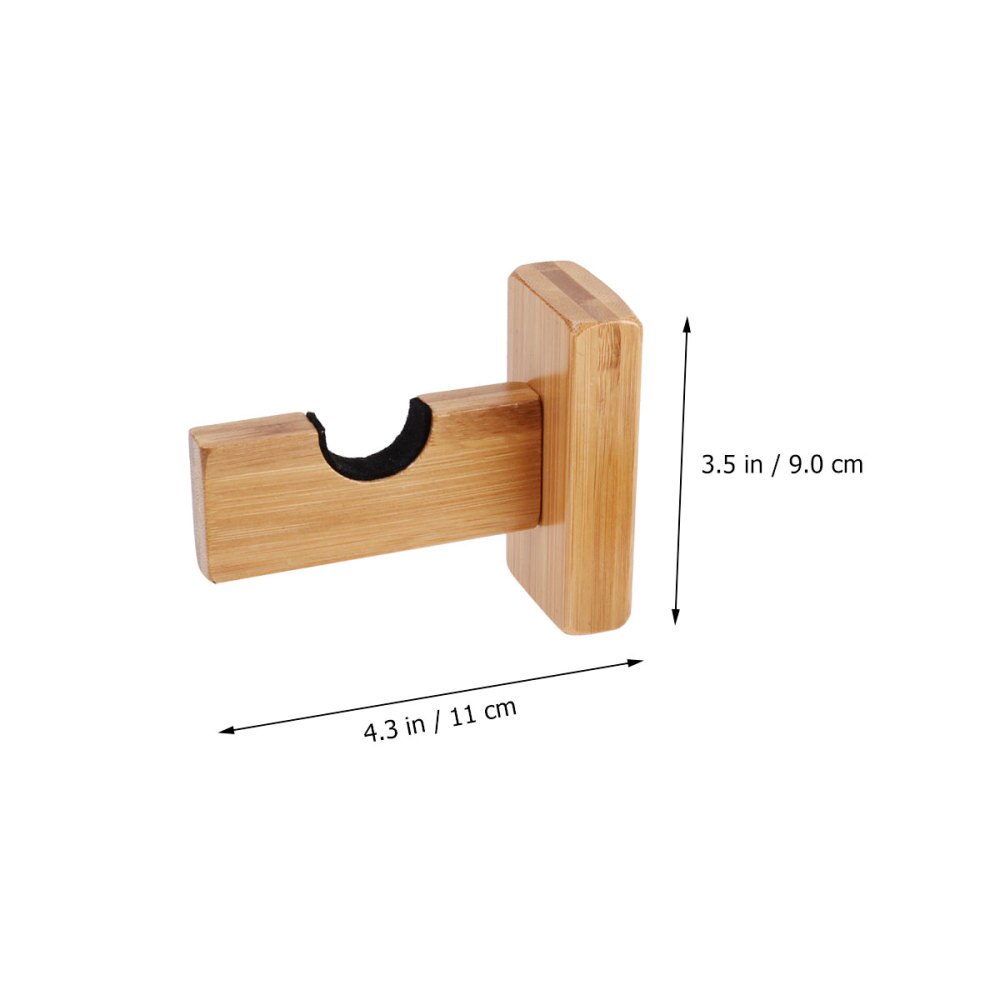 Baseball Bat Display Rack Wall Mounted Bat Holder Bamboo Bat Display Case for Placing Baseball Bat Softball Bat Hockey Stick (Br