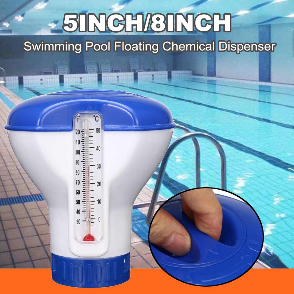 5 Inch Swimming Pool Spa Chemical Dispenser Floating Tablet Chlorine Automatic Applicator Supplier Pump Pool Accessories