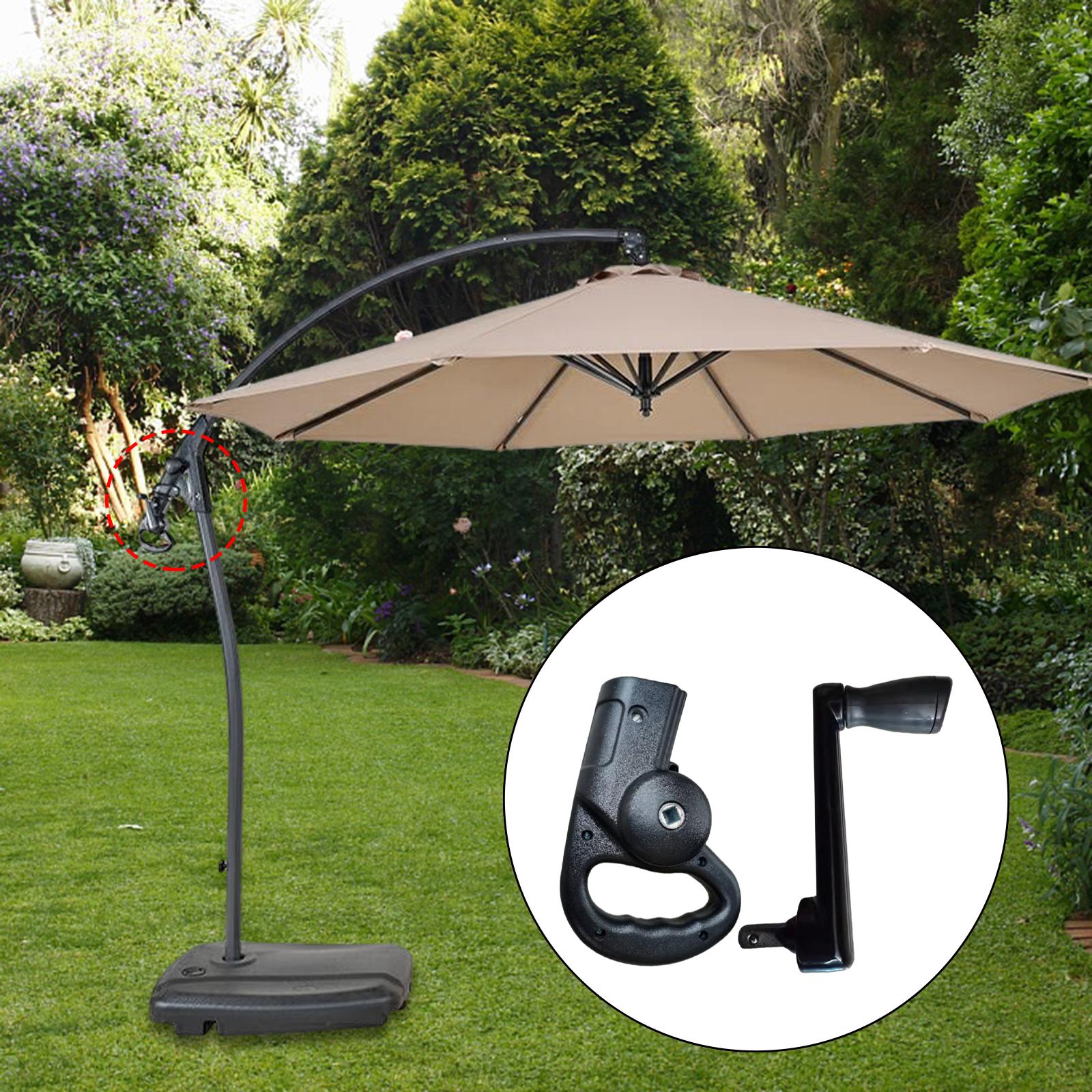 Sonnenschirm Kurbel griff Zubehör verstellbar Beruf Ell langlebig für Strand, Garten, Balkon und Sonnenschirm