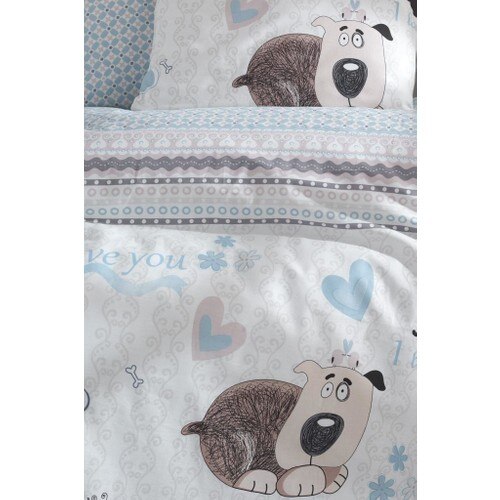 Lady Baby Sweety Honden Blauw Baby Bed Set