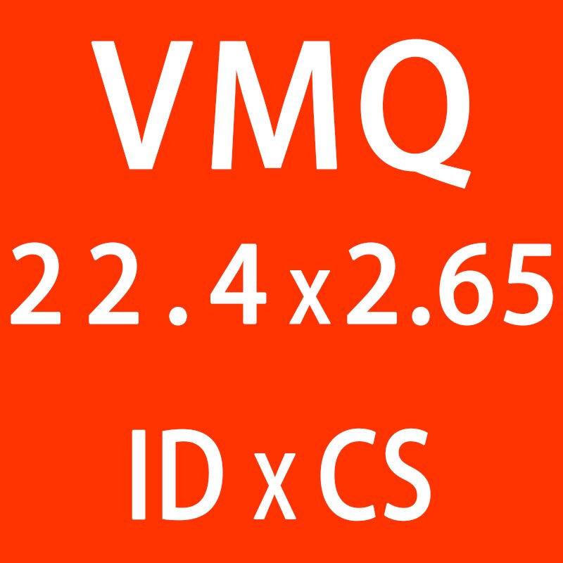 5 Stk/partij Rode Siliconen O-Ring Siliconen/Vmq ID21.2/22.4/23.6/25/25.8/26.5/28/30*2.65Mm Dikke O Ring Seal Rubber Ringen Pakking Washer: ID22.4mm