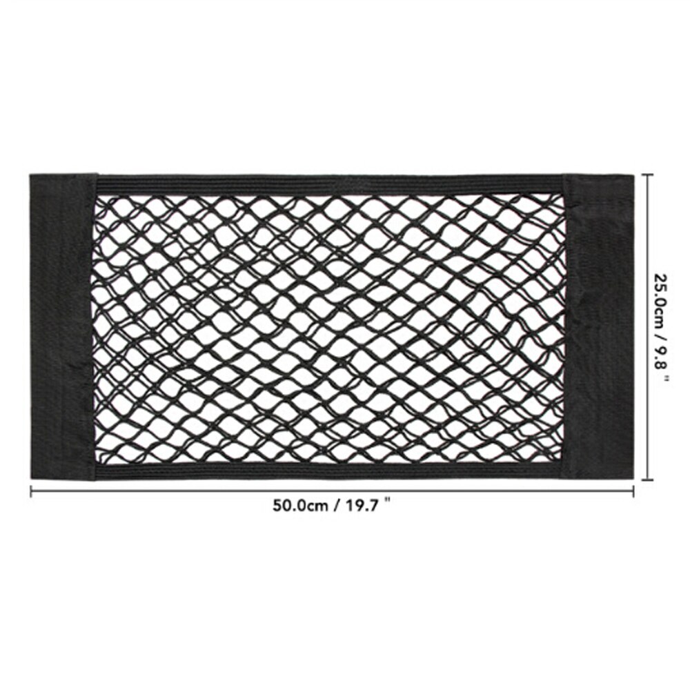 Organizador de carga de red de malla para maletero de coche, XE para Jaguar XF XJ XJS XK FUTURE-TYPE E-TYPE F-TYPE F-PACE: 50 X 25 CM