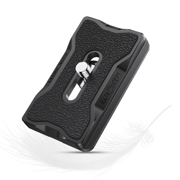 Trípode de cámara K & F Concept, placa de montaje de liberación rápida, serie KF-28 de aluminio para trípodes, cabezales de bola, soporte Universal para cámara DSLR: Rojo