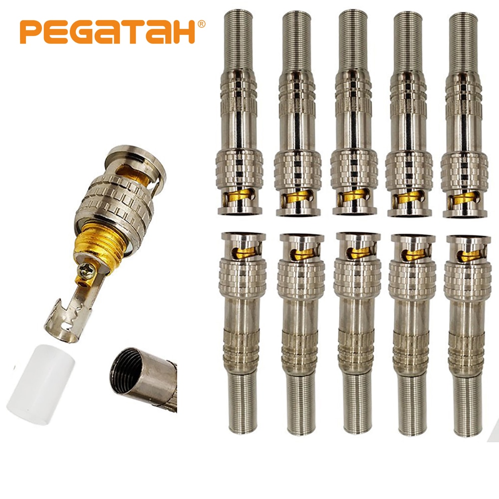 JR-B25 male solderless BNC connector for cctv camera system CCTV Monitor Accessories