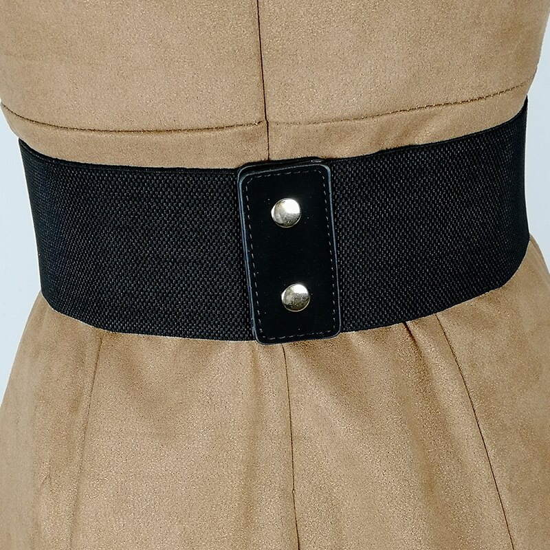 Cinturón elástico de corsé de talla grande cinturones anchos para mujer cintura elástica fajines cinturón grande vestido Vintage Ceinture Femme