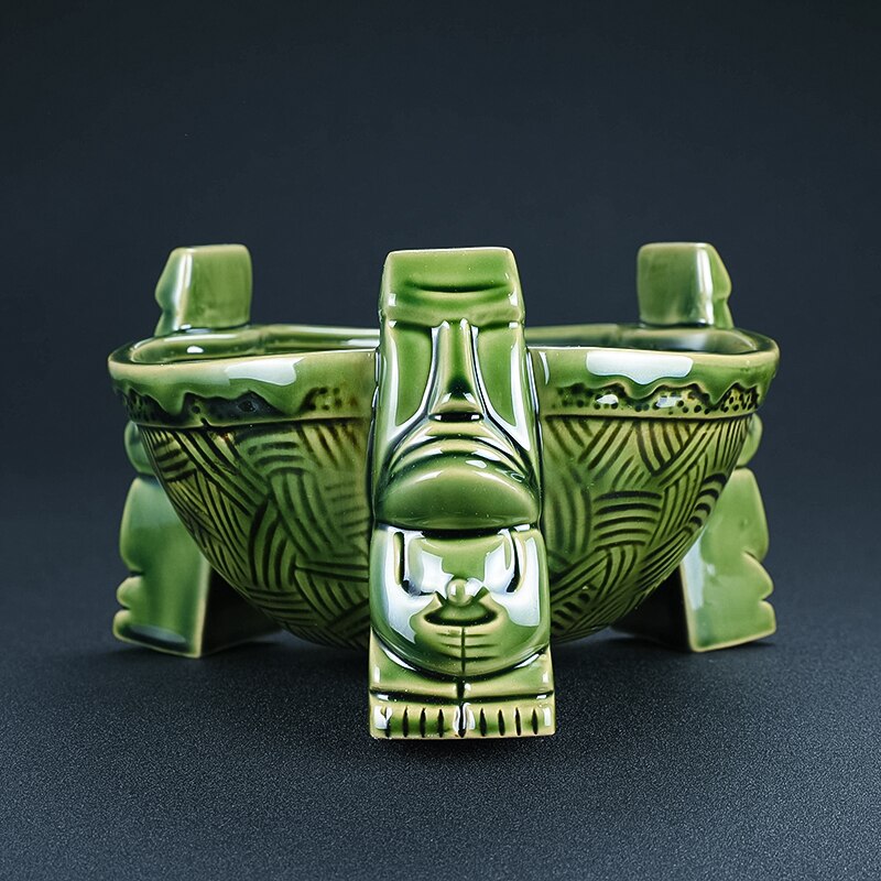 Keramische Punch Bowl Tiki Kom Keramische Tiki Mok