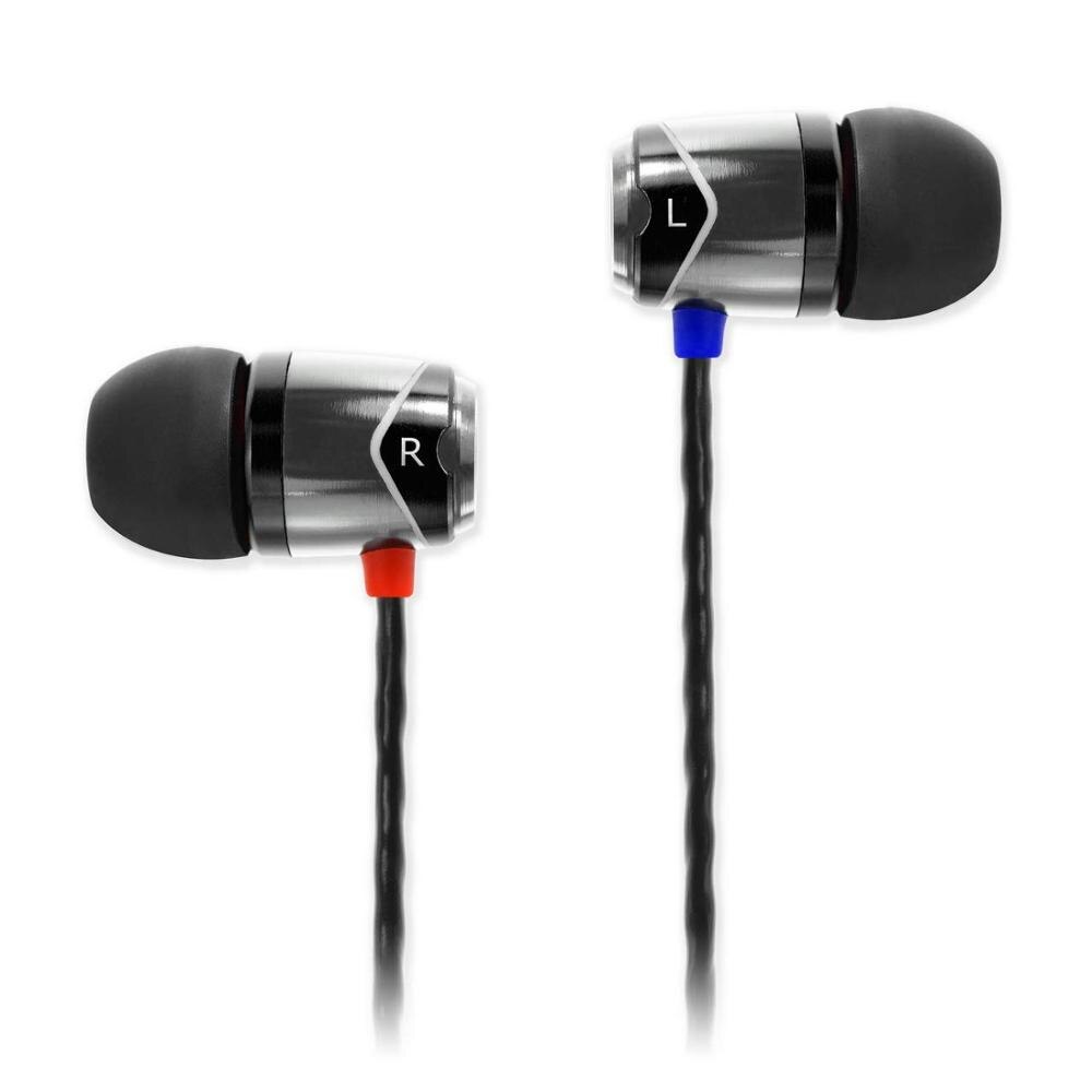 Soundmagic E10 Oortelefoon Bedraad In-Ear Oordopjes Krachtige Bass Hifi Stereo Oordopje Oordopjes: Gun-Black