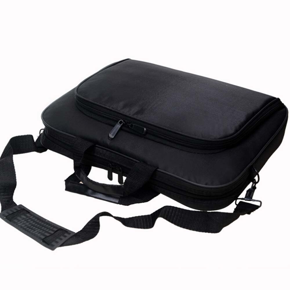 Business Portable Unisex Nylon Computer Handbags Zipper Shoulder Laptop Simple Bags Briefcase Black bolso hombre