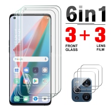 6IN1 Hydrogel Film Volledige Dekking Voor Oppo Vinden X3 Lite Neo Pro Screen Protector Anti-Schrapen Veiligheid Beschermende Film voor FindX3