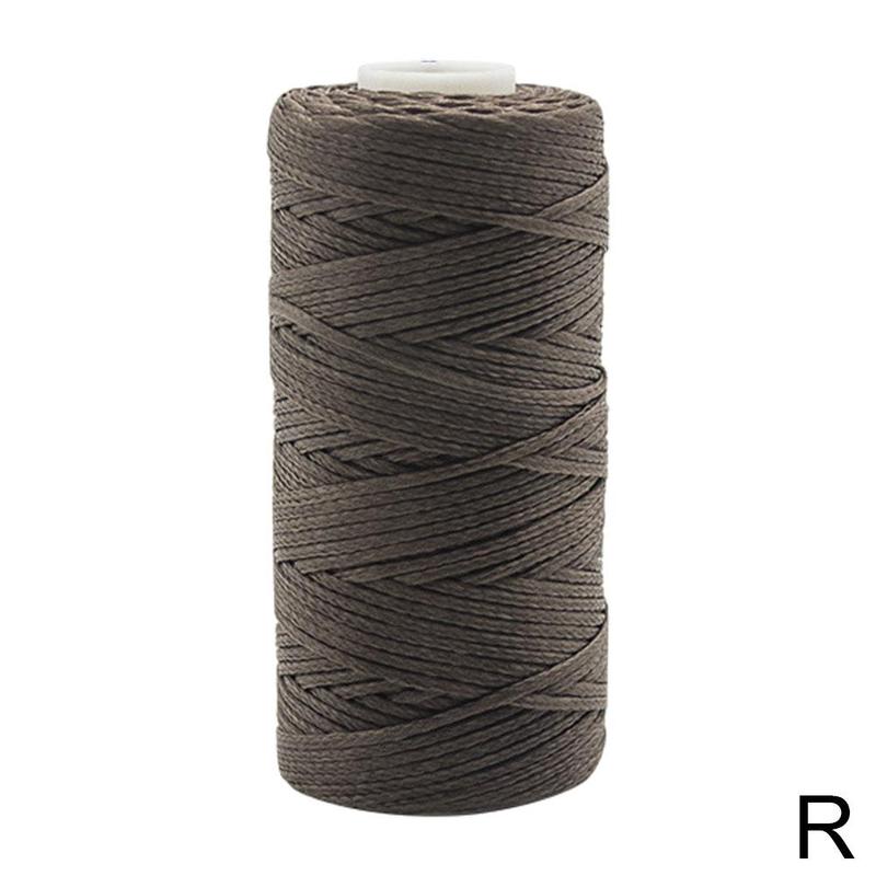 260M Multi Farbe Wachs Faden Single Filament Polyester Hand Stricken Schnur Gurt Kette Seil Korn Nähen Handwerk Pro Leder C J1E5: R