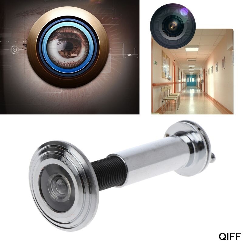 220 Degree Wide Door Viewer Privacy Cover Adjustable Security Door Eye Viewer June 25