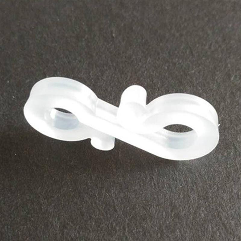 48 Stuks Witte Decoratieve Hange Plastic Outdoor S Kerst Gutter Haken Clips Voor Fairy String Touw