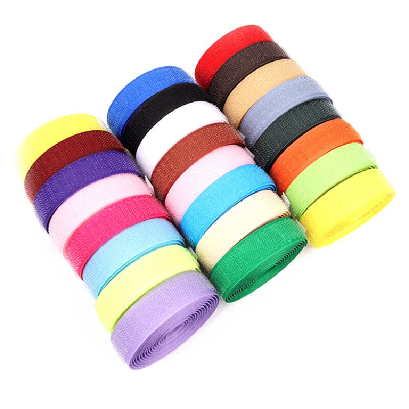 4cm Width Hoop and Loop no adhesive fastener stick clothing tape sewing magic hook loop sticker strip strap stick strip