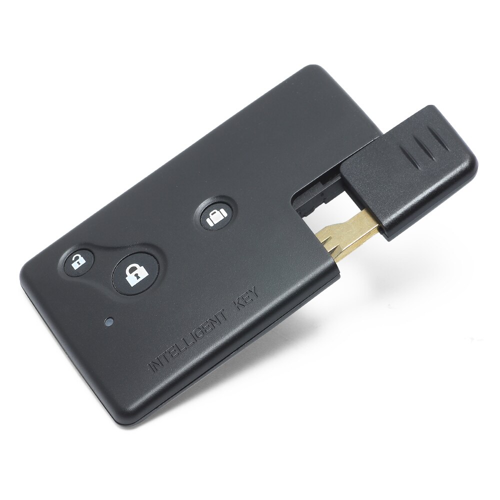 Keyecu Vervanging Smart Remote Key Shell Case Fob 3 Knoppen voor Nissan Teana (Oud Model) met Kleine sleutel, Autosleutel Shell Case