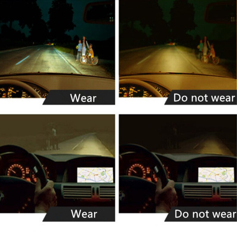 Night Vision Goggles Night Sunglasses Men Polarized Night Driving Enhanced Light Glasses