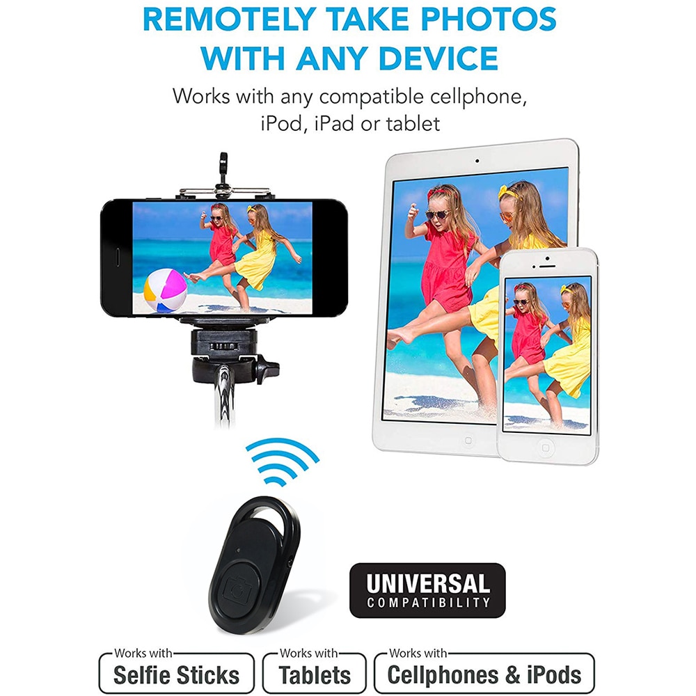 Camera Phone Monopod Tripod Bluetooth Wireless Remote Shutter IOS Android Remote Control Selfie Stick Shutter Self-timer Control