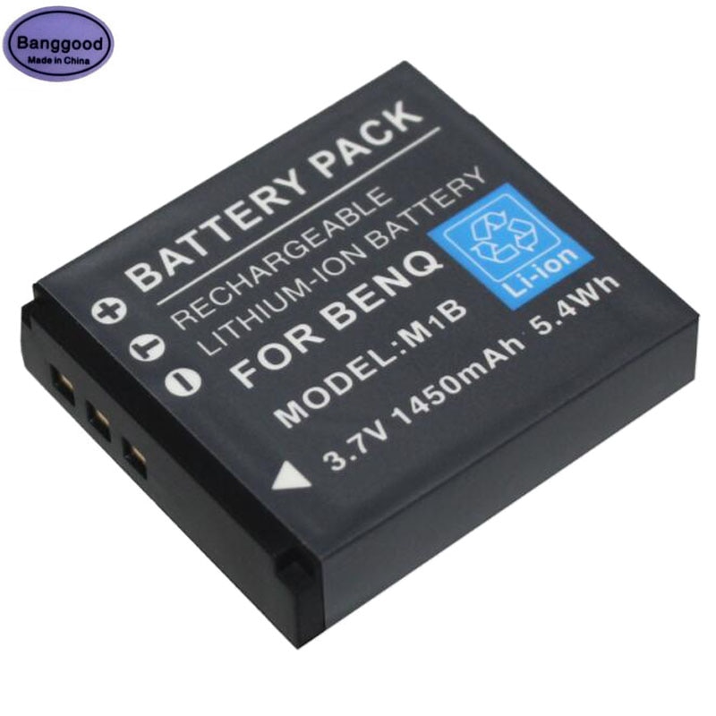 3.7V 1450Mah M1B BQ-M1B Camera Batterij Voor Benq DV-M1 DV-M31 SV-M1B Dc E510 X600 X710 E600 E605 e800 E1020 Praktica DV-10