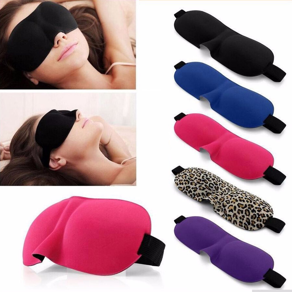 3D Sleep Eye Mask Travel Accessories Relax Aid Sleeping Eye Patch Cover Women Men Portable Rest Soft Sponge Padded Blindfold