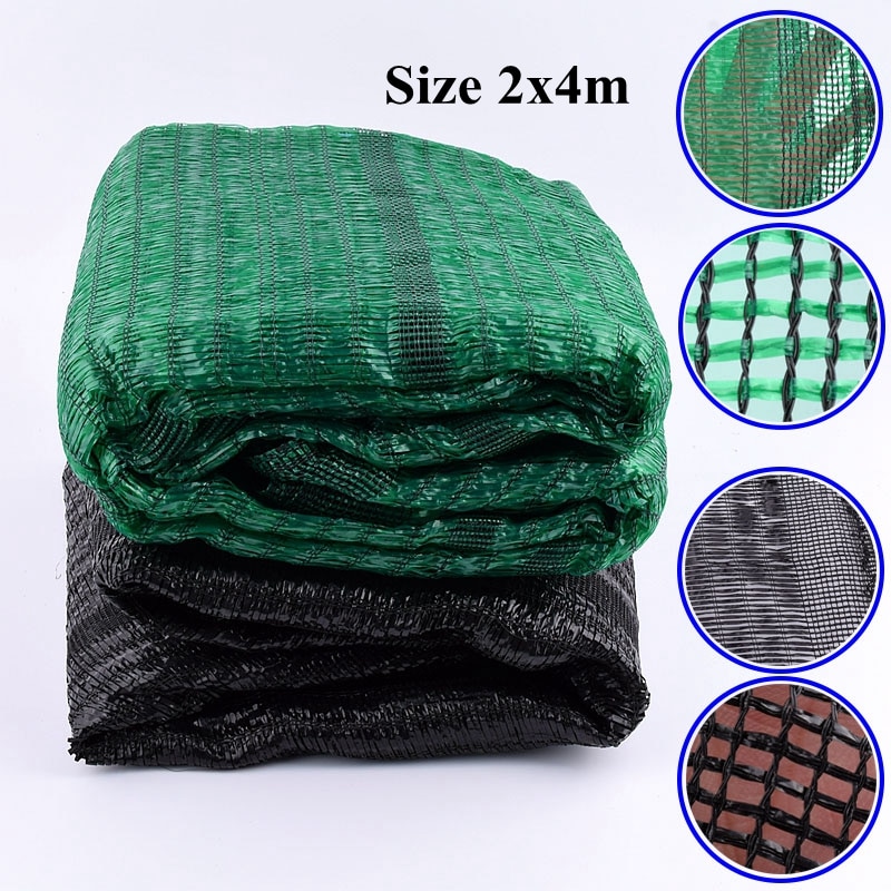 2x4m Hi Anti-UV HDPE Shading Net Balcony Fence Safety Net Shading Net Canopy Sail Succulent Plant Cover Shelter Awning