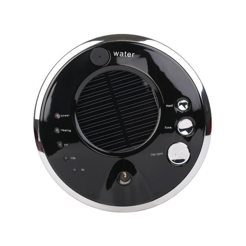 Portable Solar USB Car Vehicle Air Purifier Humidifier Aromatherapy Anion Fresh Oxygen Bar for Car Home Office Bedroom: black