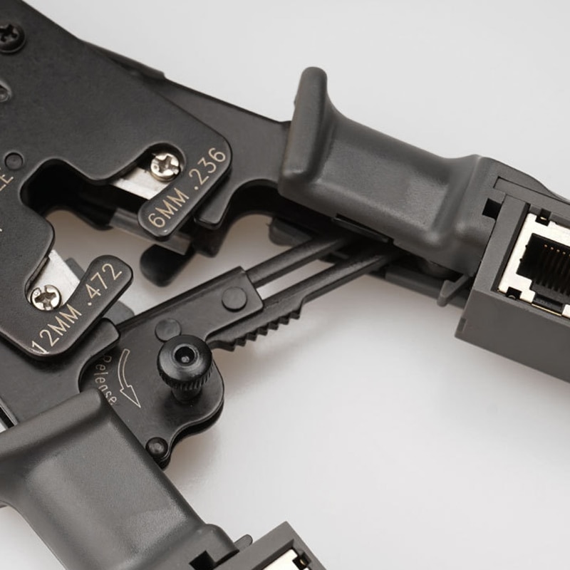 2 in 1 RJ45 Network LAN Cable Crimper Pliers Cutting Tool Cable Tester Pliers 6P/8P Wire Cutter Tool Crimping Pliers