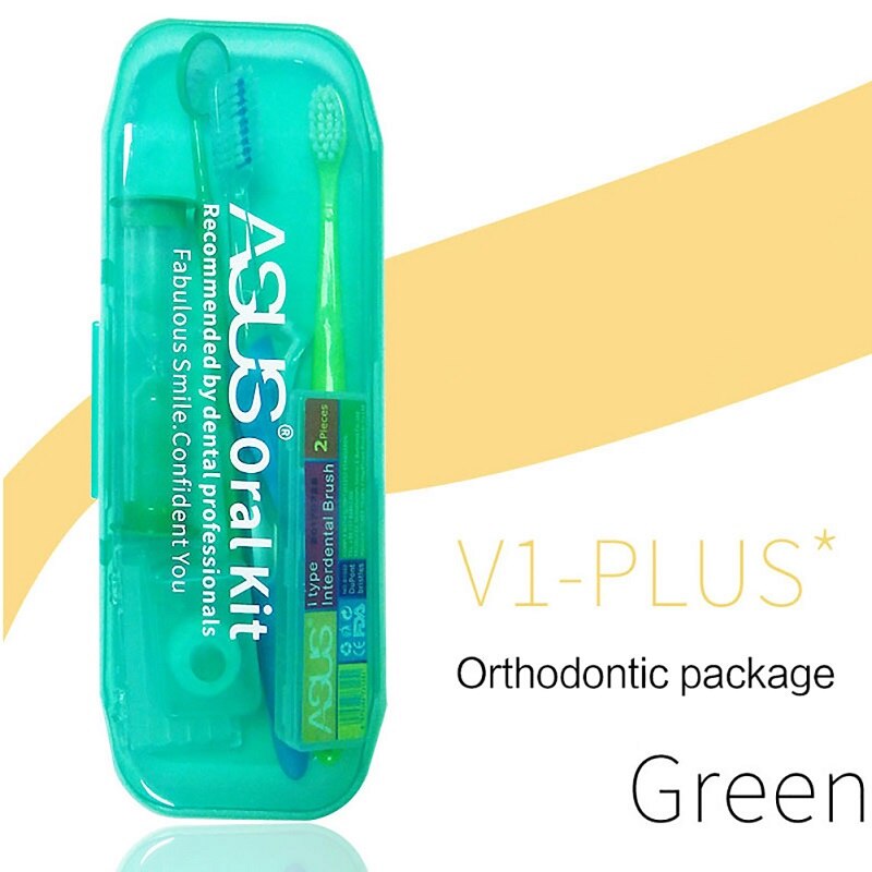 Orale Schoon Gereedschap Orthodontische Mondverzorgingskit Tandenborstel Mond Spiegel Interdentale Borstel Dental Floss Orthodontische Schoon Pak: G